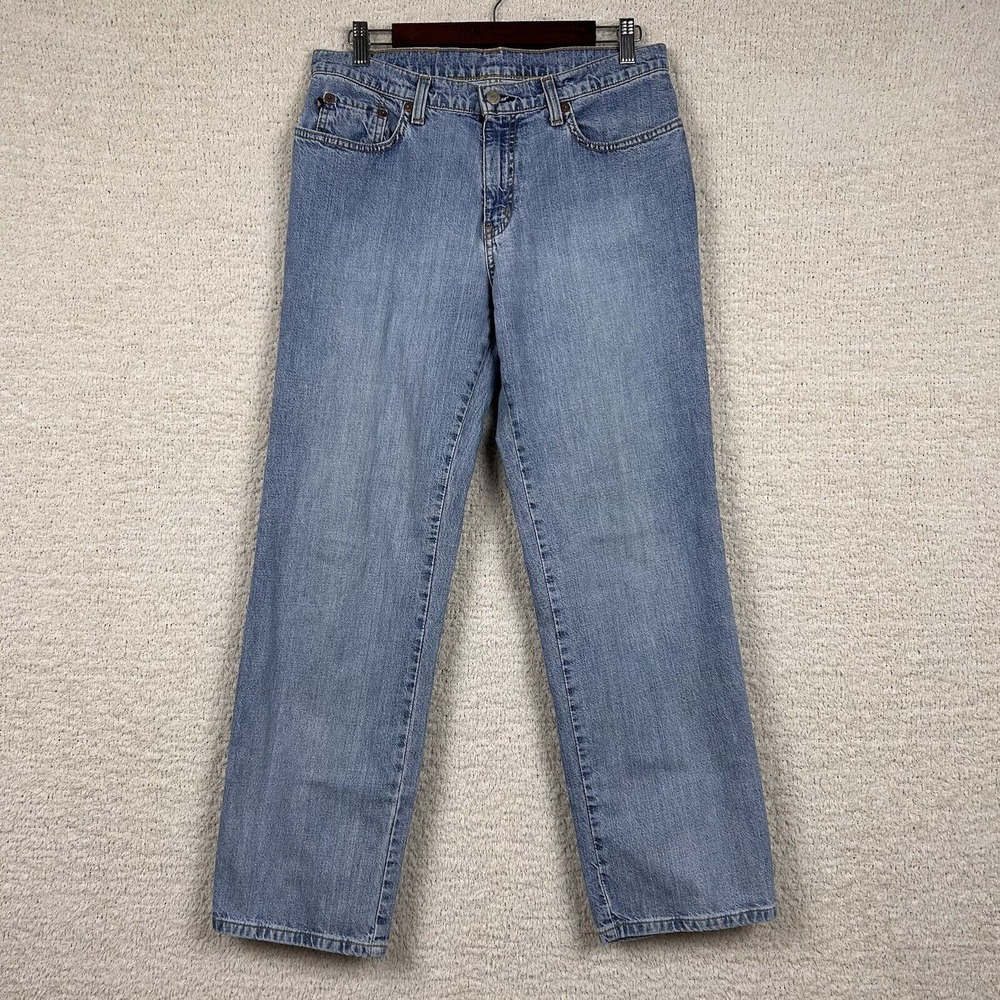 Vtg Polo Ralph Lauren Jeans Womens 8x29* Blue Saturday Mid Rise Straight Western